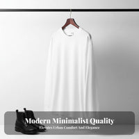 Heavyweight Long Sleeve Tee, Plain, Round Neck, Youth, Relaxed
