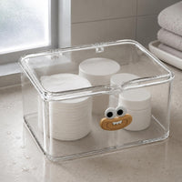 Acrylic Makeup Organizer Easy to Spotless Transparent Makeup Box No Assembly Required Desktop Lipstick Holder for Vanity