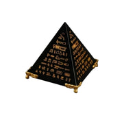 Faceted Pyramid Ornament Printed Symbols Tetrahedral Ornament Easy to Clean Decor