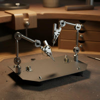 Soldering Holder Heavy Base Helping Hand Stand Lens Support Third Hand Soldering Stand for Electronics Repairers, Bench
