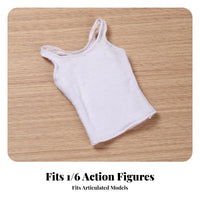 1/6 Scale Sleeveless Shirt Top Gender-Neutral Design 1/6 Scale Action