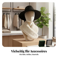 Velvet Mannequin Head Multi-Purpose Flocked Head Form Elegant Design