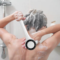 Electric Back Scrubber Digital Display Long Handle Shower Brush 3 Speed Levels