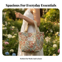 Large Canvas Utility Tote adaptable Shoulder Bag Lightweight for informal Outings