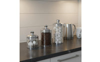 3 Pieces 3 Piece Sealed Jar Set Easy to Clean Clear Kitchen Storage Container