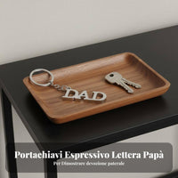 MOM DAD Keychain Mother's Day Gift Letter Key Fob Zinc Alloy