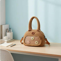 Capybara Soft Toy Bag Detachable Strap Soft Toy Capybara Bag Structured