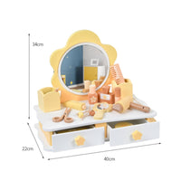 Flower Vanity Table Early Learning Toy Makeup Vanity Educational for Nursery
