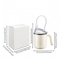 Three-in 1 Nursing Cup Flexible Tube Drinkware Covered Drinking