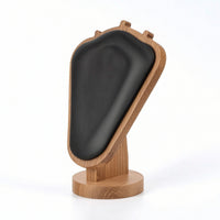 Jewelry Display Stand with Wooden Base Padded for Jewelers, Collectors