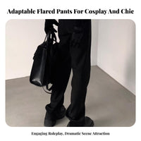 Split-Hem Trousers Extra Long Length Costume Clothing for Cosplay Events