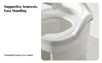 Squat Toilet Converter Chair Easy to Clean Toilet Assistance Stool Soft Cushion