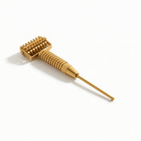 Brass Massager with Roller Textured Acupoint Pressing Tool Ergonomic