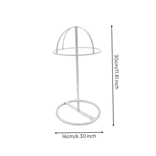 Metal Hat Display Stand Vertical Support Iron Hat Stand Freestanding