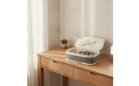 Styling Tool Storage Bag Two-Tier Hair Dryer Case with Handle Lightweight