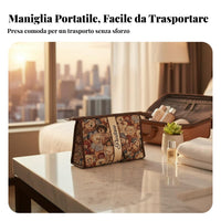 Teddy Bear Makeup Bag Portable Design Cartoon Bear Cosmetic Case Lightweight