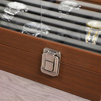 Watch Box with Pillows Soft Padded Slots Watch Display Case Scratch Protection
