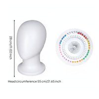 2 Pieces Cosplay Head Model Lightweight Foam Mannequin Head for Salon