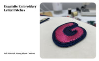 Decorative Embroidered Letter Applique Versatile Embroidered A-Z Letters for Crafters, Students, School Uniforms, Backpacks, Hats