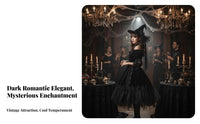 Mini Top Hat with Veil Lolita Fashion Veiled Mini Top Hat Darkly