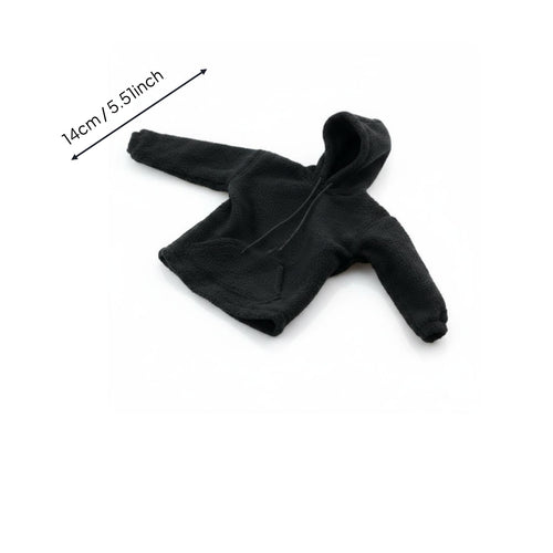 Figure Hoodie Fleece-Like Pullover Hoodie Soft Surface