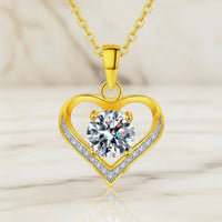 Heart Locket Necklace Romantic Necklace Gift Set Pollen-Clear for Birthday