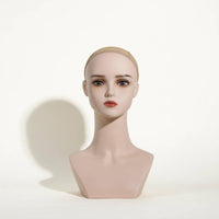 Female Display Head Eyelashes and Mouth Beauty Accessory Sturdy PVC