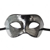 Mirror Mosaic Mask Cutout Eye Openings Face Covering Contoured