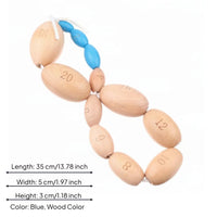 Engraved Bead Gauge Looped Cord Health Instrument Polished
