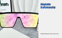 Oversized Punk Sunglasses, Shield Frame, Stylish Protection, Outdoor Cycling, Unisex Edgy Look
