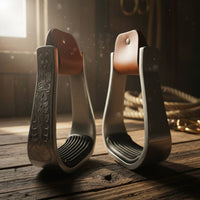 Engraved Western Foot Support Lightweight Equestrian Gear Stable Ride for Adult Riders