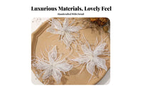 Floral Hair Fastener Elegant Lace Hair Tie Lace Scrunchie Sweet Design Ruffle Scrunchie French Design for Women, Weddings