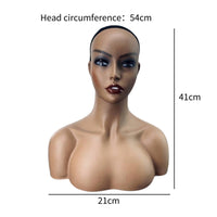 Mannequin Bust with Shoulders Lightweight Mannequin Head with Shoulders Sturdy