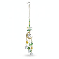 Moon and Star Light Catcher Hanging Home Decor Reflective