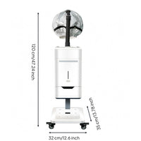 Spa Hair Steamer Drainage Tank Vertical Hair Steamer Beauty Equipment Touch Control Glossy Finish