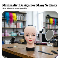 Hairpiece Display Head Lightweight Female Mannequin Head Sturdy for Salon