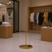 Polished Finish Metal Mannequin Stand Base Straight 1.5 M Rod Stand