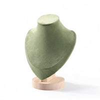 Necklace Display Bust Solid Wood Construction Jewelry Bust Display Long-Lasting