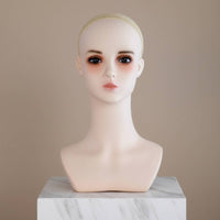 Wig Display Head Smooth Finish Hairpiece Head Mannequin Material for Salon