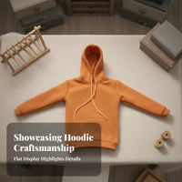 1/6 Scale Hoodie With Drawstring Hood Miniature Hooded Sweatshirt