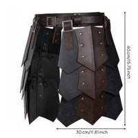 Historical Leather Skirt LARP Cosplay Armor Skirt Long-Lasting for Carnival