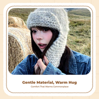 Women's Knit Hat, Warm Earflap, Adjustable, Soft
