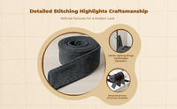 Wool Cloth Belt, Black Waist Tie, Cosplay Accessory