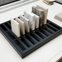 Stone Sample Holder Continuous Bonding Stone Sample Display Tray Building Material Display Stand Sturdy Duty for Architects