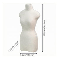 Necklace Bust Mannequin Textured Surface Drop Pendant Display Bust