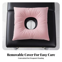 Massage Headrest for Bed Mattress Face Down Pillow for Table, Breathable Cushion with Hole for Beauty Salon Spa