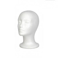 Foam Mannequin Head White Styling Head Model Multi-Use