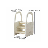Kids Step Stool Plastic Baby Step Stool Water-Resistant for Toddlers