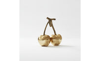 Metal Cherry with Leaf Compact Metal Cherry Ornament Sculptural Decor for Bookshelf