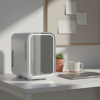 Cosmetic Refrigerator Removable Shelf Beauty Product Fridge Two-Way Power